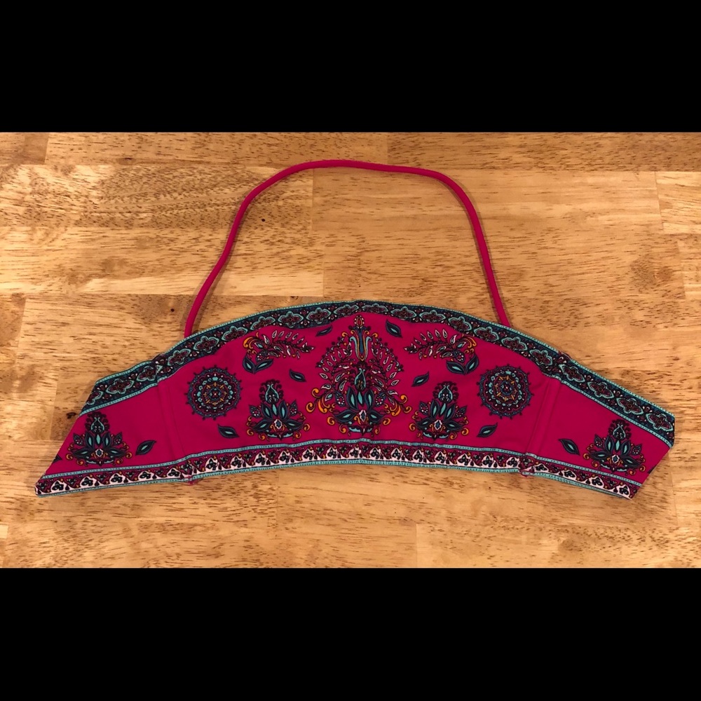 Victoria Secret Floral Swim Suit Top Size Small
